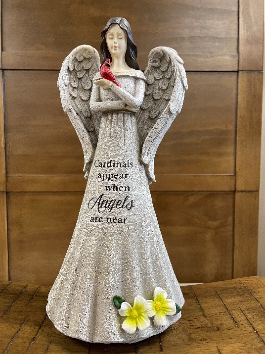 Angel Statue-Cardinals Appear