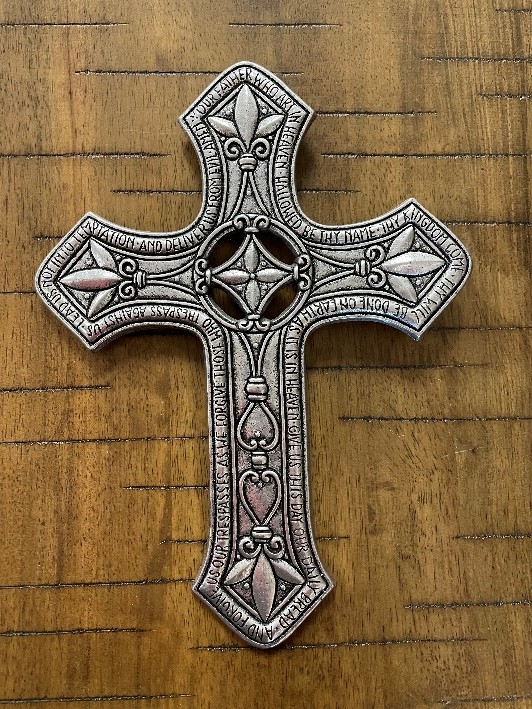 Metal Wall Cross-Lord’s Prayer