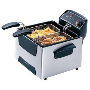 Presto ProFry 3 Qt. Silver Dual Basket Deep Fryer